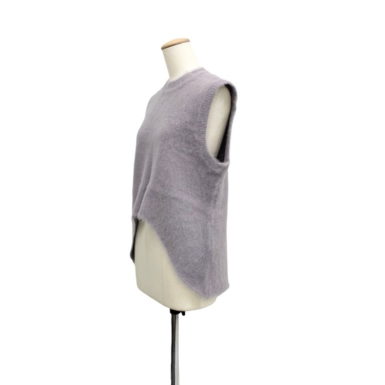 未使用品Mame Kurogouchi マメクロゴウチ Brused Alpaca Sleeveless Knitted Top アルパカノースリーブニットトップ 2 MM23PF-KN716