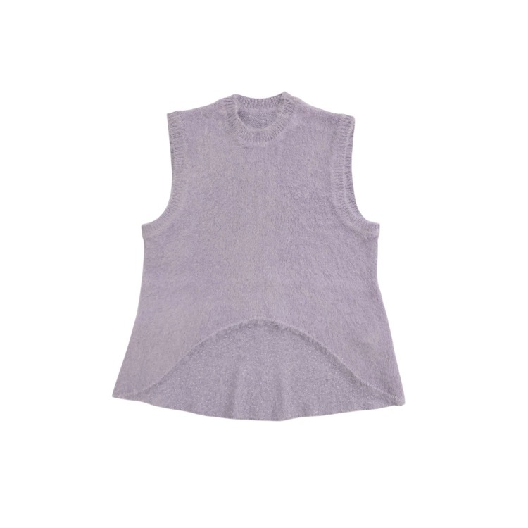 未使用品Mame Kurogouchi マメクロゴウチ Brused Alpaca Sleeveless Knitted Top アルパカノースリーブニットトップ 2 MM23PF-KN716