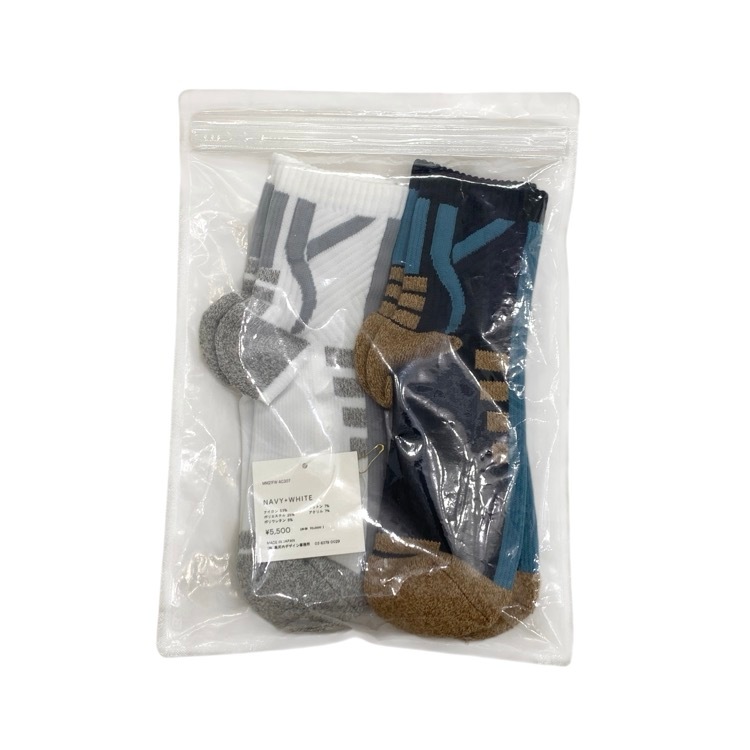 Mame Kurogouchi マメクロゴウチ Two Pack Sport Socks 2Pスポーツソックス 靴下 MM21FW-AC307