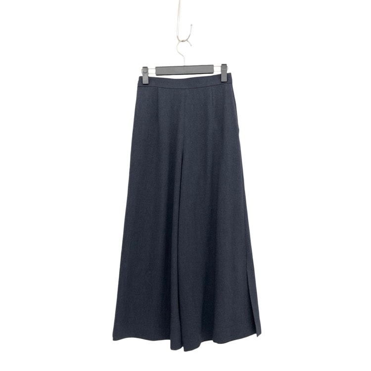 FOXEY フォクシー サイドスリットワイド パンツ ウォッシャブル ネイビー 38 40734-SPOA