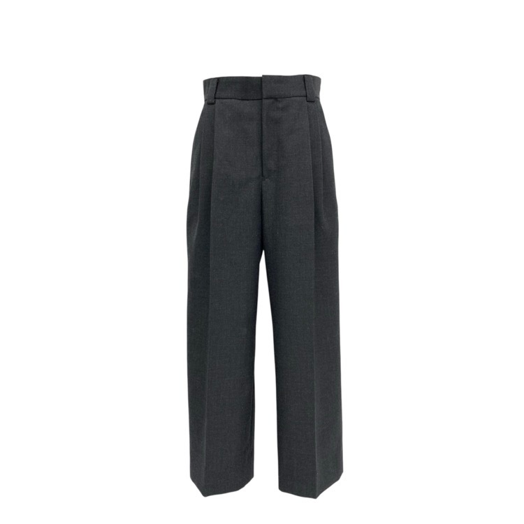 CHAOS GENTLEMAN LADY カオス ストレートパンツ ウール グレー 38 CH205223ER-02