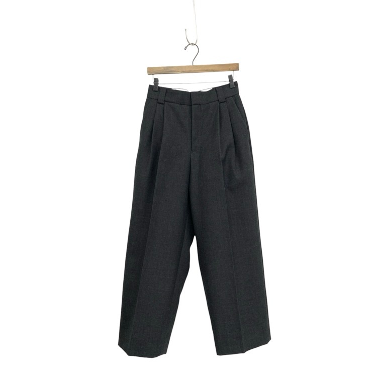 CHAOS GENTLEMAN LADY カオス ストレートパンツ ウール グレー 38 CH205223ER-02