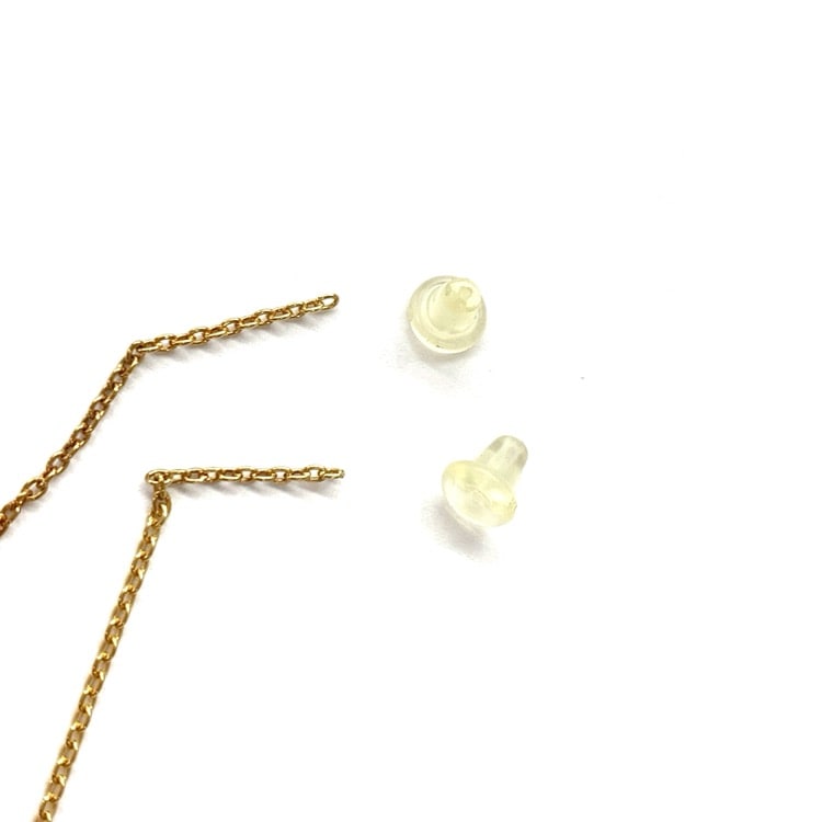 Shihara シハラ チェーン ピアス 04s K18YG ゴールド