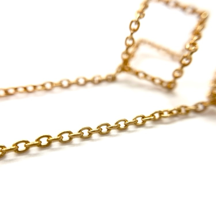 Shihara シハラ チェーン ピアス 04s K18YG ゴールド