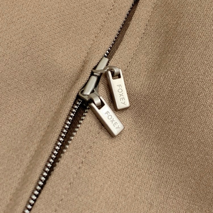 FOXEY NEWYORK フォクシー ガナッシュ ドレス サイドティアード カプチーノ 38 45469-NAOOY