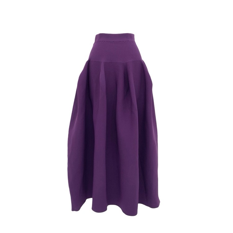 CFCL×emmanuelle moureaux シーエフシーエル POTTERY SKIRT ポッタリースカート オーベルジーヌヴァイオレット 1 CF008KG266EM