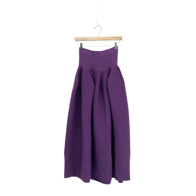 CFCL×emmanuelle moureaux シーエフシーエル POTTERY SKIRT ポッタリースカート オーベルジーヌヴァイオレット 1 CF008KG266EM