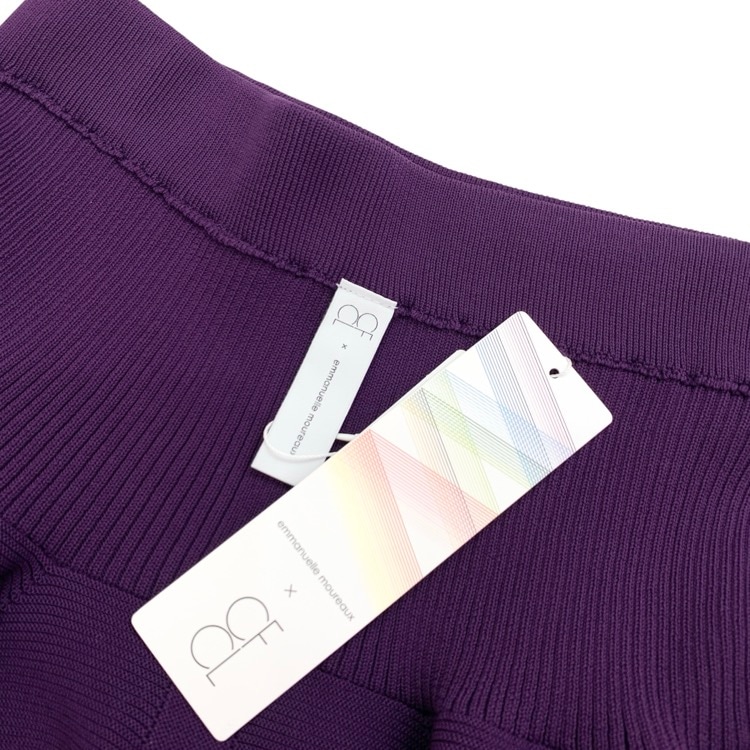 CFCL×emmanuelle moureaux シーエフシーエル POTTERY SKIRT ポッタリースカート オーベルジーヌヴァイオレット 1 CF008KG266EM