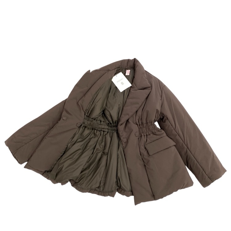 FETICO フェティコ NYLON PUFFER JACKET ナイロンパファージャケット 中綿コート ブラウン 1 FTC234-0303