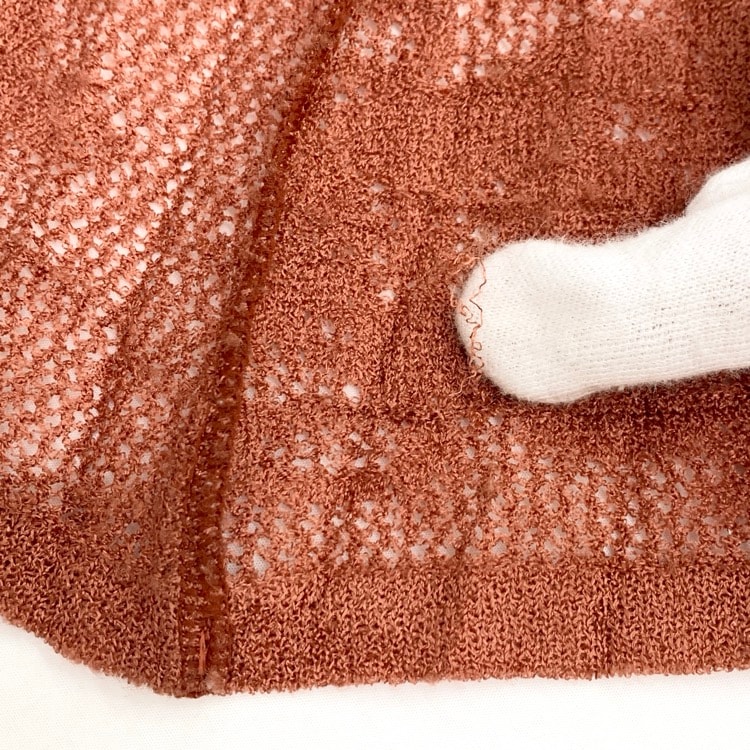 Mame Kurogouchi マメクロゴウチ Knit Jacquard Pleats Skirt ニットジャガードプリーツスカート ブラウン 1 MM17AW-KN012