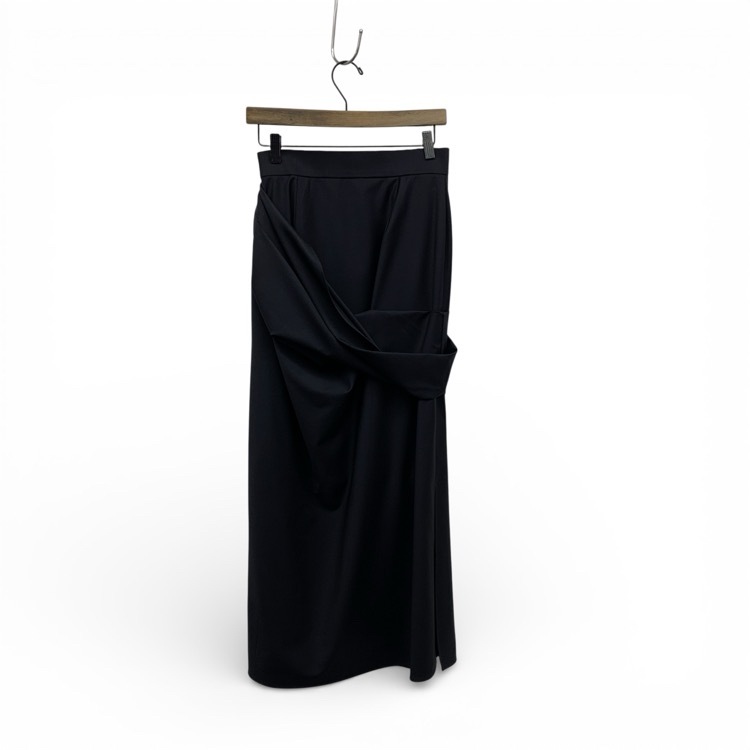 2025AW 未使用品 deres デレス Freya Muse skirt ドレープスカート ダークネイビー 1 DER25AW-SK-001