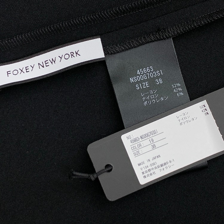 FOXEY NEWYORK フォクシー メゾン ドレス ワンピース ブラック 38 45663-NSOOG