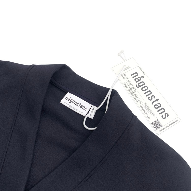 未使用品 nagonstans ナゴンスタンス v-neck cardigan Vネックカーディガン スペース M 470HA480-1290