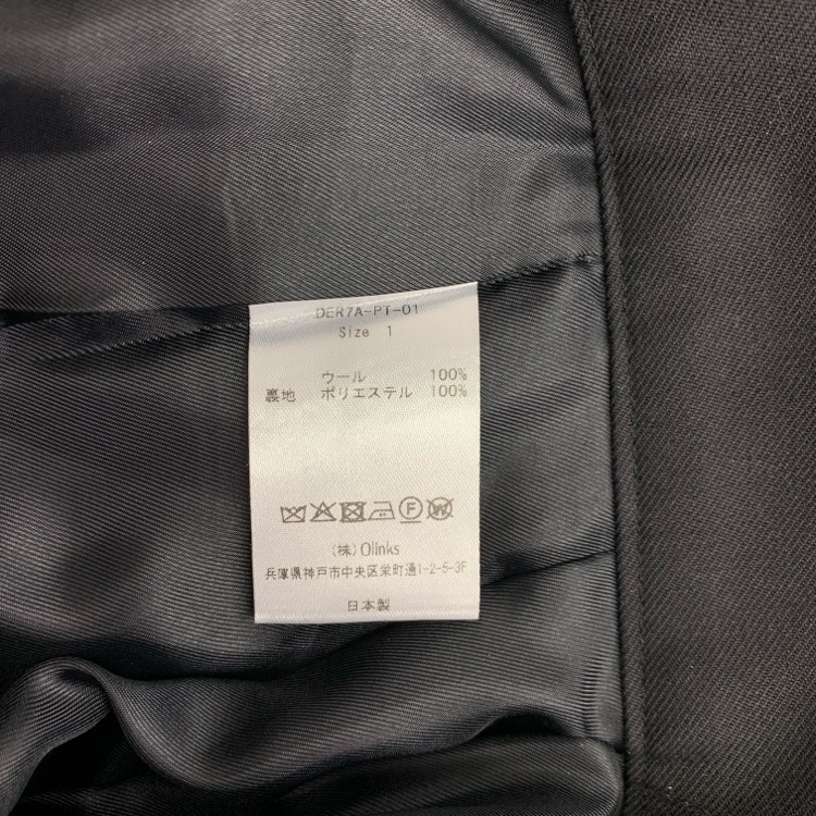 deres デレス Priscilla parisienne pants パリジェンヌパンツ ブラック 1 DER7A-PT-01