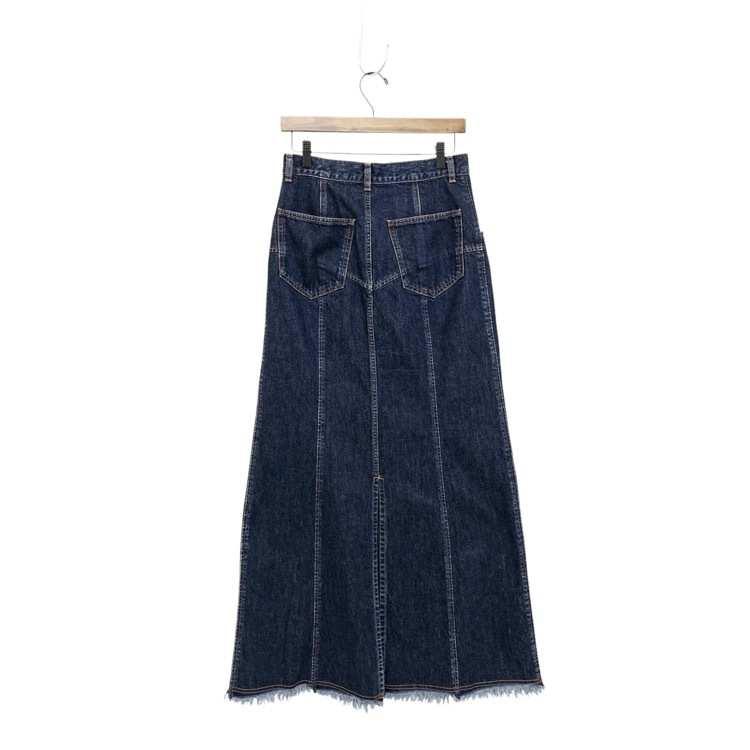 FETICO フェティコ DENIM SLIT MAXI SKIRT 十字スリットデニムスカート インディゴ 2 FTC244-0501