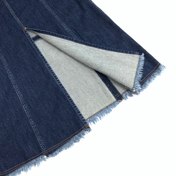 FETICO フェティコ DENIM SLIT MAXI SKIRT 十字スリットデニムスカート インディゴ 2 FTC244-0501