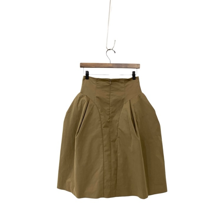 beautiful people ビューティフルピープル pe.twill tucked skirt 切り替えタック スカート 36 1620107003