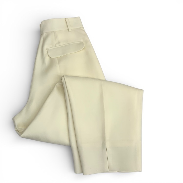 未使用品 deres デレス Priscilla parisienne pants パリジェンヌパンツ オフホワイト 1 DER7A-PT-01