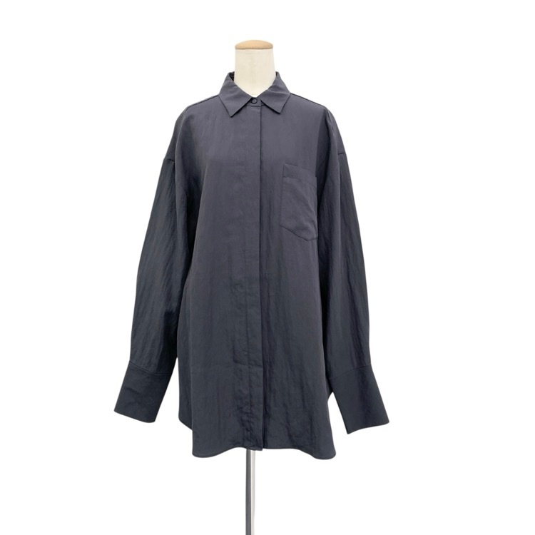 未使用品 TODAYFUL トゥデイフル Sliky Pocket Shirts シルキーポケットシャツ インディゴ F 12520405