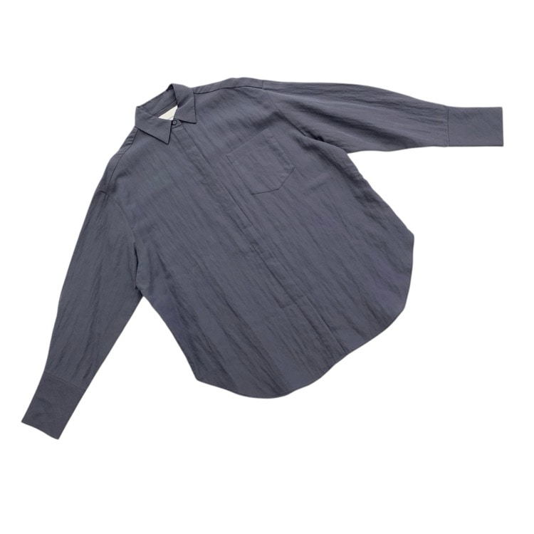 未使用品 TODAYFUL トゥデイフル Sliky Pocket Shirts シルキーポケットシャツ インディゴ F 12520405