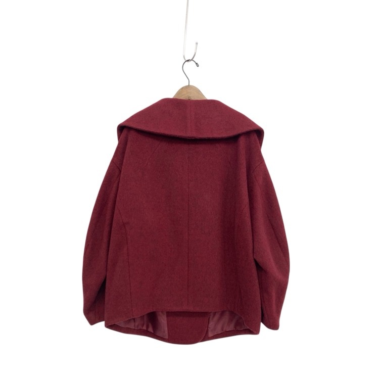 Mame Kurogouchi マメクロゴウチ Wool Arupaka Shawl Collar Short