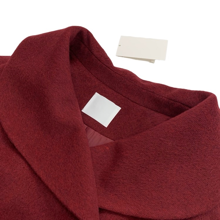 Mame Kurogouchi マメクロゴウチ Wool Arupaka Shawl Collar Short