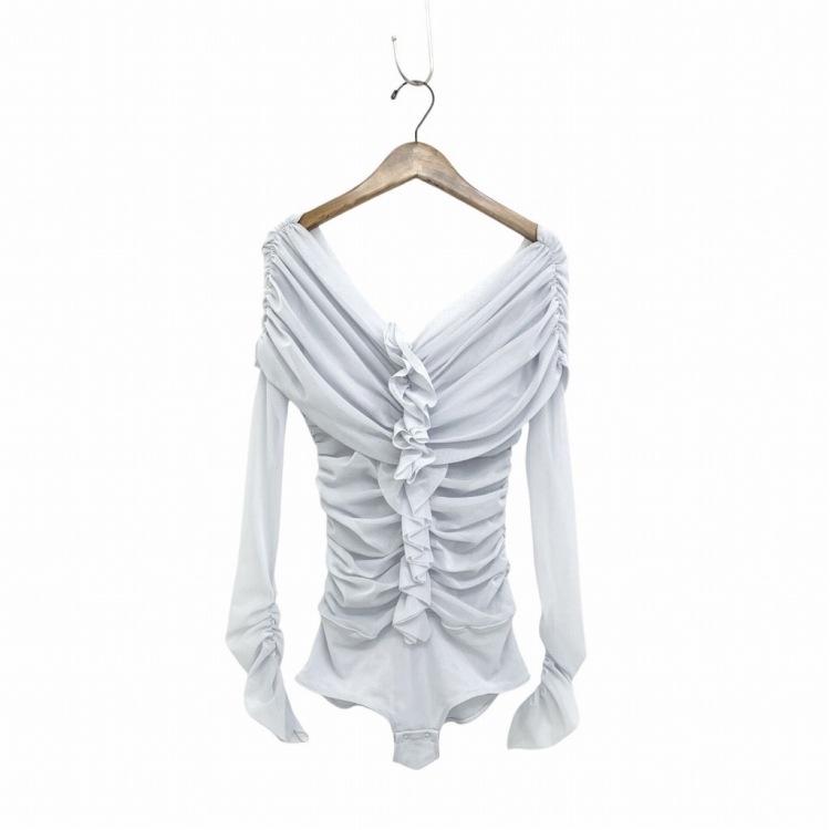 FETICO フェティコ TULLE FRILLED BODYSUIT チュールフリルボディスーツ ライトブルー 1 FTC252-0402