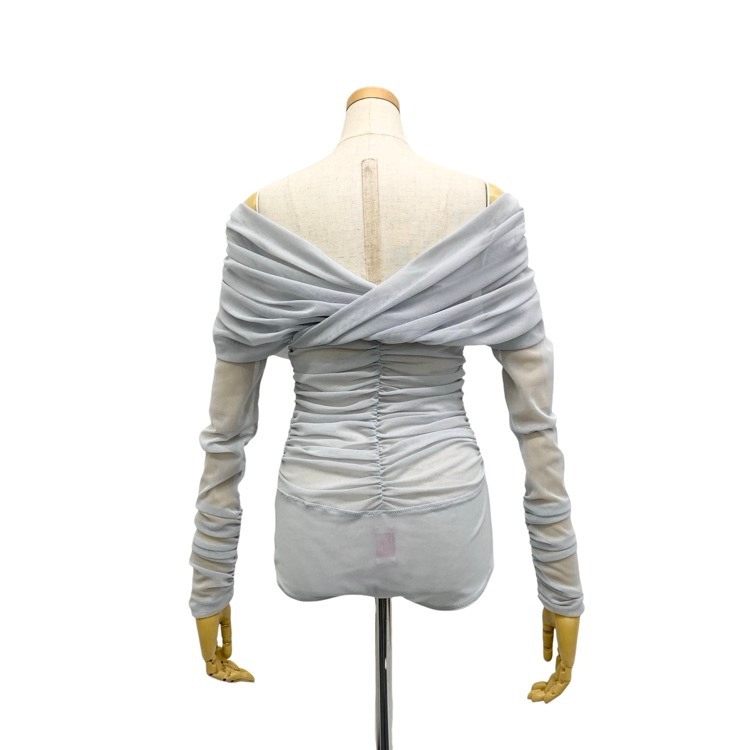 FETICO フェティコ TULLE FRILLED BODYSUIT チュールフリルボディスーツ ライトブルー 1 FTC252-0402