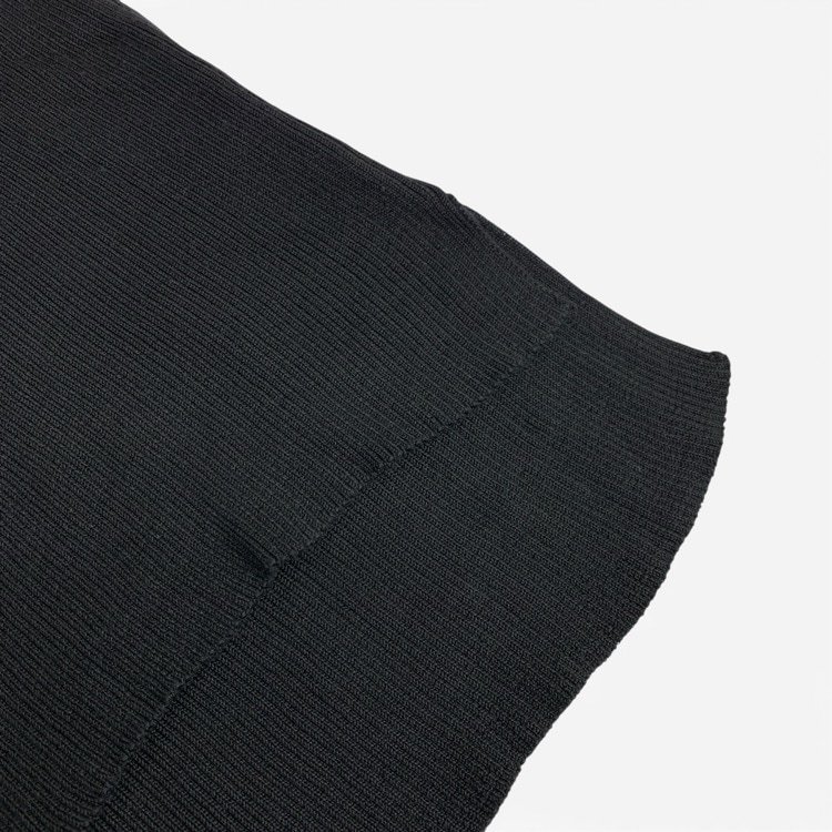 Mame Kurogouchi マメクロゴウチ 6 Basic Silk Sleeveless Knit Top シルクスリーブレスリブニットトップス ブラック 2 MK01-KN00602