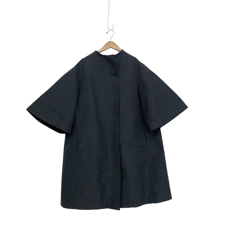 未使用品 LOHEN×ETIQUE ローヘン TOPPER COAT エティークコラボ トッパータフタコート ブラック F LH24A-CO071