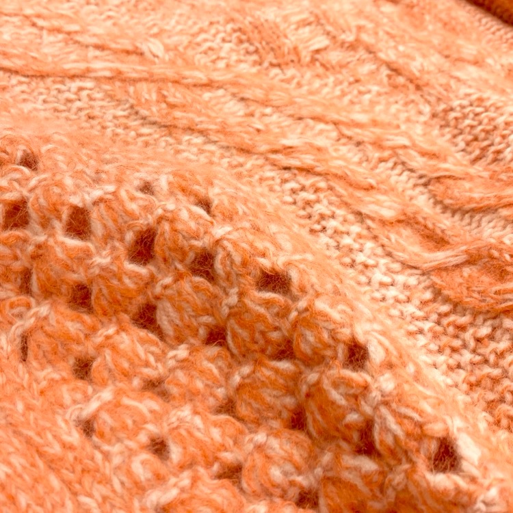 Mame Kurogouchi マメクロゴウチ Multi-Pattern Cable Knitted Sweater
