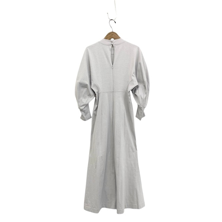 未使用品 Mame Kurogouchi マメクロゴウチ Cotton Jersey Flared Dress コットンジャージーフレアワンピース グレー 1 MM24FW-JS016