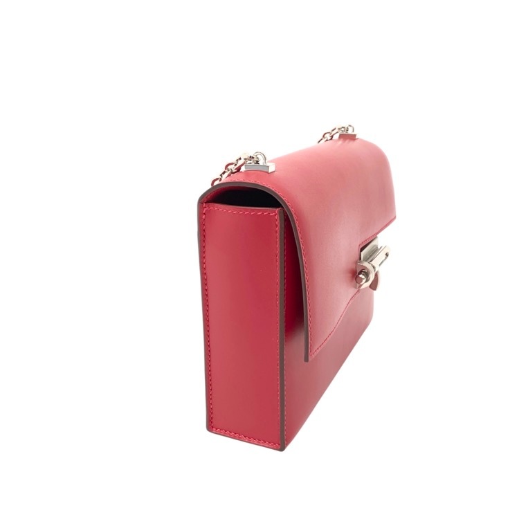 HERMES エルメス ヴェルーミニ チェーン ショルダー バッグ Y刻印 (2020年製) ルージュ系