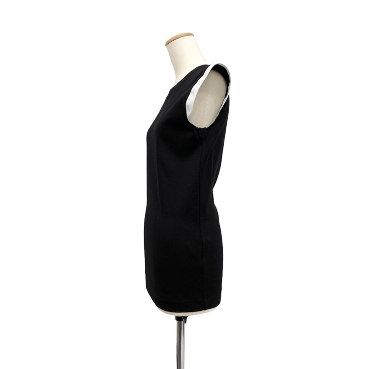 THE RERACS ザ リラクス RERACS TANKTOP ノースリーブ カットソー 38 ブラック×ホワイト 25SS-RECS-475L