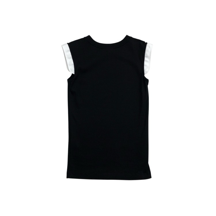 THE RERACS ザ リラクス RERACS TANKTOP ノースリーブ カットソー 38 ブラック×ホワイト 25SS-RECS-475L