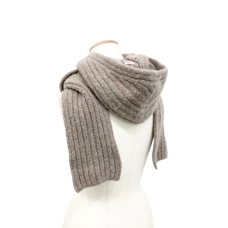 FETICO フェティコ WOOL CASHMERE KNIT HOODED SCARF カシミヤフーディースカーフ マフラー FTC234-2001