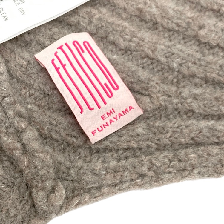 FETICO フェティコ WOOL CASHMERE KNIT HOODED SCARF カシミヤフーディースカーフ マフラー FTC234-2001