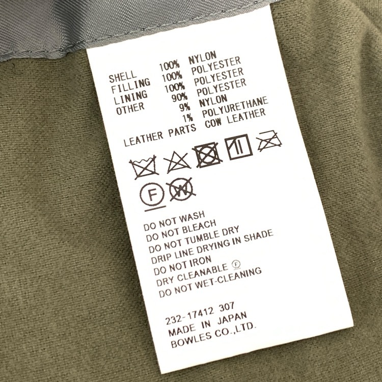 2024AW HYKE ハイク TYPE MA-1 JACKET ミリタリーブルゾン オリーブドラブ 2 17412