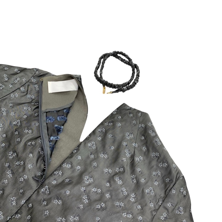 Mame Kurogouchi マメクロゴウチ Osmanthus Motif Jacquard Dress