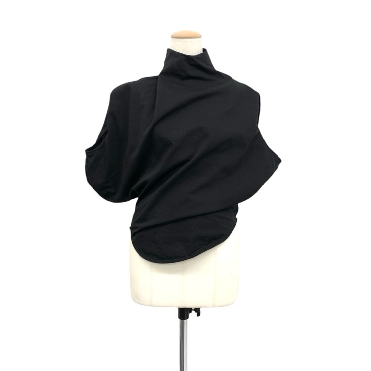Mame Kurogouchi マメクロゴウチ Cotton Jersey Asymmetry Top アシンメトリー トップス MM25FW-JS002