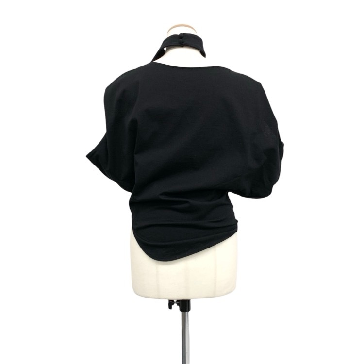 Mame Kurogouchi マメクロゴウチ Cotton Jersey Asymmetry Top アシンメトリー トップス MM25FW-JS002