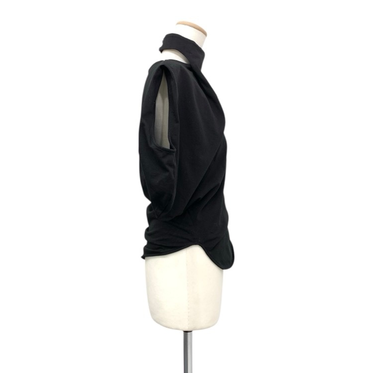 Mame Kurogouchi マメクロゴウチ Cotton Jersey Asymmetry Top アシンメトリー トップス MM25FW-JS002