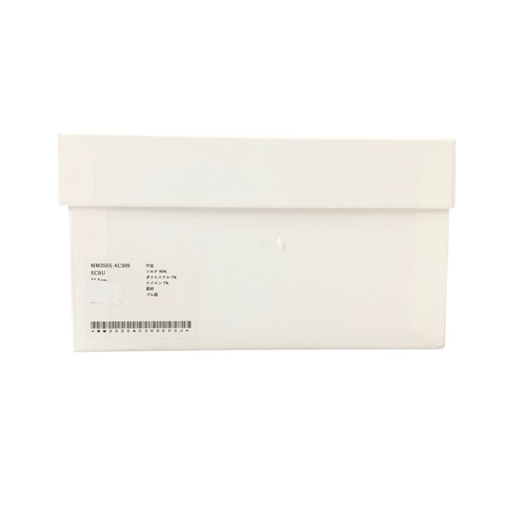 未使用品 24.5cm Mame Kurogouchi マメクロゴウチ Curved Line Low Heel Nature Pattern Babouche Shoes ジャカードパンプス MM25SS-AC309