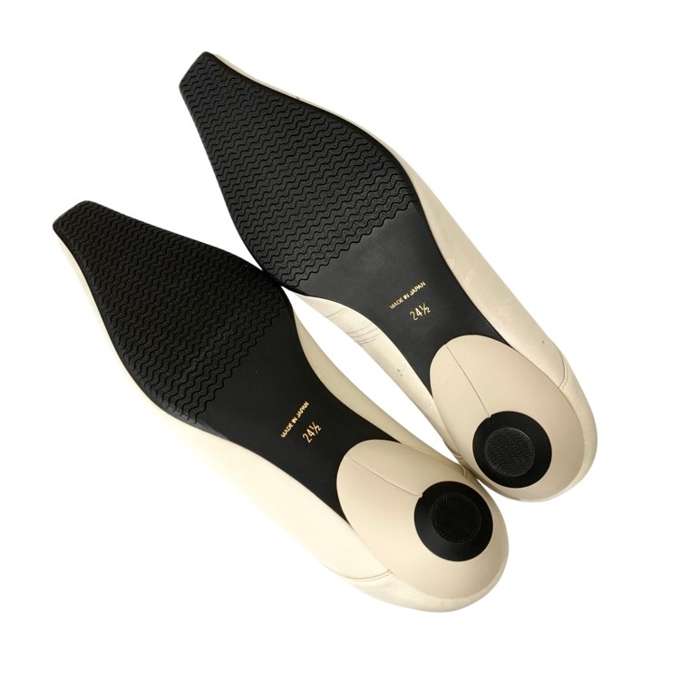 未使用品 24.5cm Mame Kurogouchi マメクロゴウチ Curved Line Low Heel Nature Pattern Babouche Shoes ジャカードパンプス MM25SS-AC309