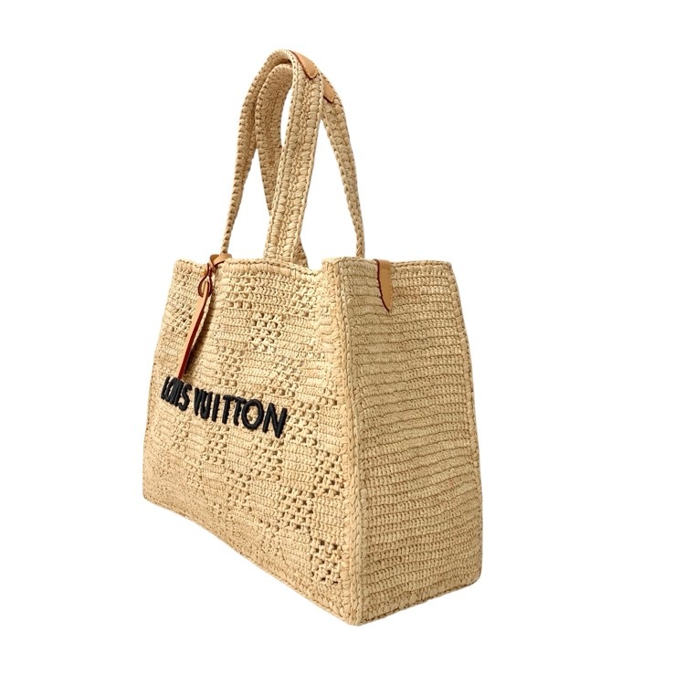 LOUIS VUITTON ルイ・ヴィトン サマーショッパートート ダミエ MM M25008 メンズ ラフィア