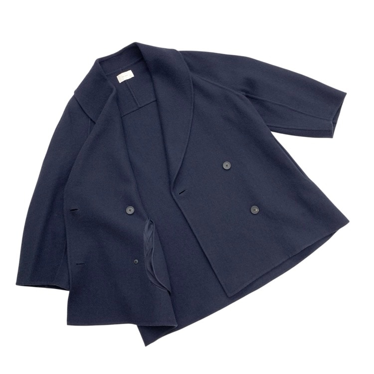 THE ROW ザロウ POLLI JACKET ロンハーマン別注 ショートコート ウール・カシミヤ ネイビー XS 5887-W1439
