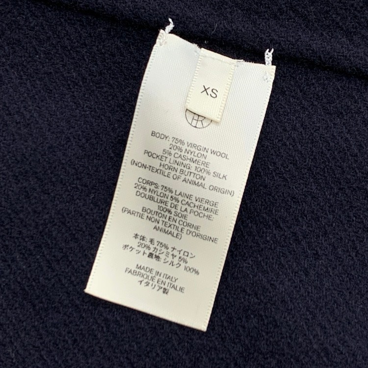 THE ROW ザロウ POLLI JACKET ロンハーマン別注 ショートコート ウール・カシミヤ ネイビー XS 5887-W1439