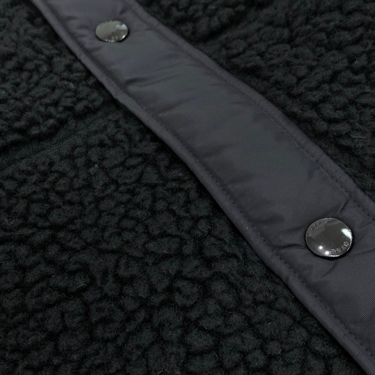HYKE ハイク FAUX SHEARLING JACKET フェイクムートン ボアジャケット ブラック 2 232-17400