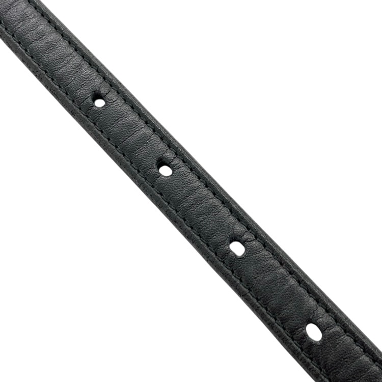 HARUNOBUMURATA ハルノブムラタ CUPOLABELT メタルバックル レザーベルト シルバー×ブラック HM23W1204-NUM01