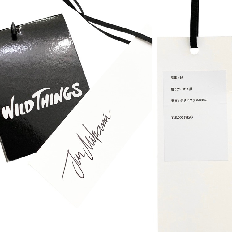 未使用品 JUN MIKAMI×WILD THINGS ジュンミカミ 3LAYER BACKPACK ワイルドシングコラボ バックパック カーキ×ブラック 16